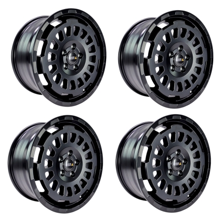 8x17 ET40 Twin-Monotube-Projekt-AT1 Monoblock Alufelge in schwarz für Mercedes Vito 447